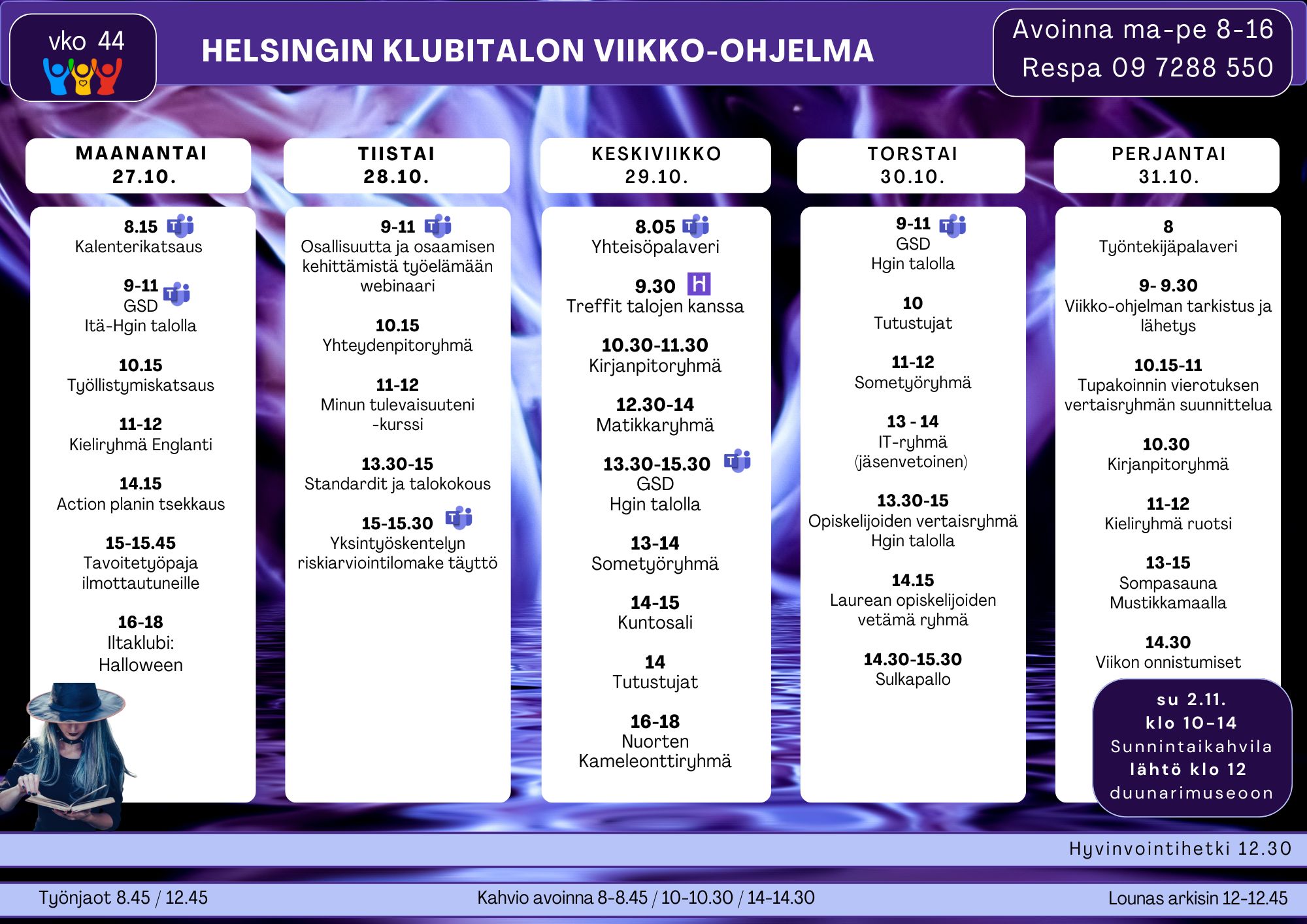Viikko-ohjelma 44
